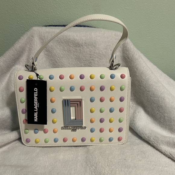 Rainbow Dot Karl Lagerfeld Handbag - Picture 1 of 9